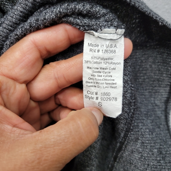 WILT THERMAL MIXED SLOUCHY LONG SLEEVE TOP, SIZE S - Picture 4 of 6